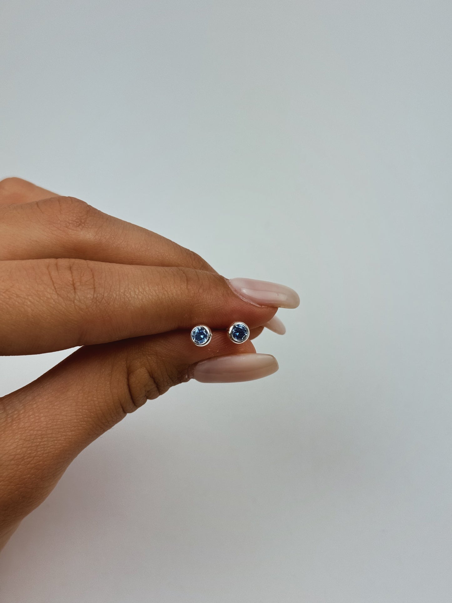 Blue Spark Stud Earrings