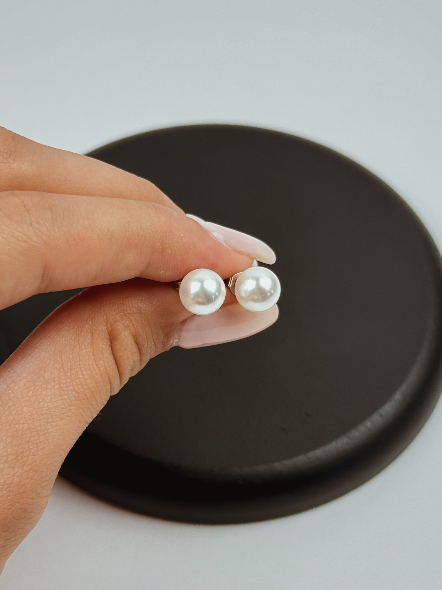 Classic Pearl Stud Earrings