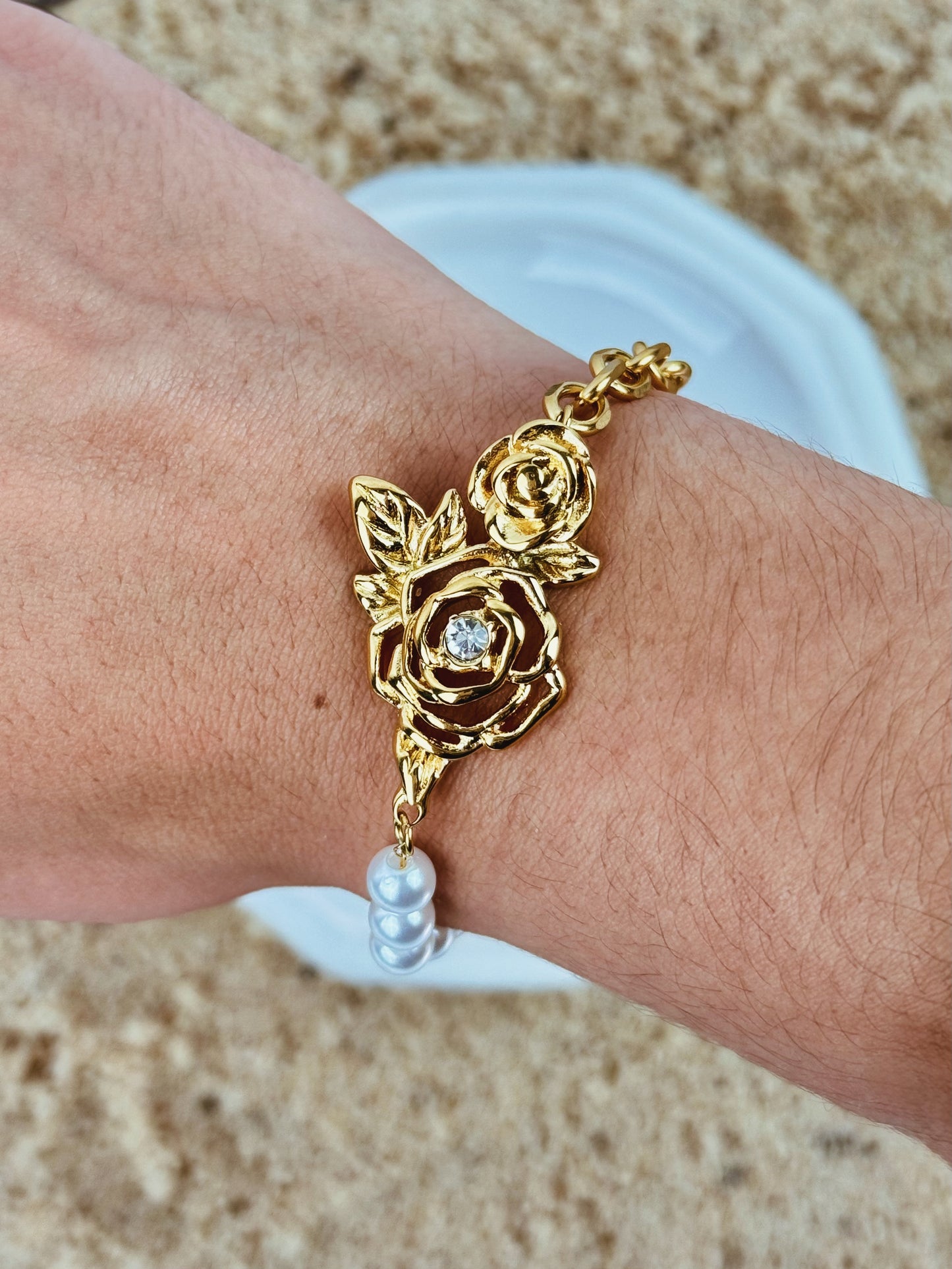 Rosé Pearl Bracelet