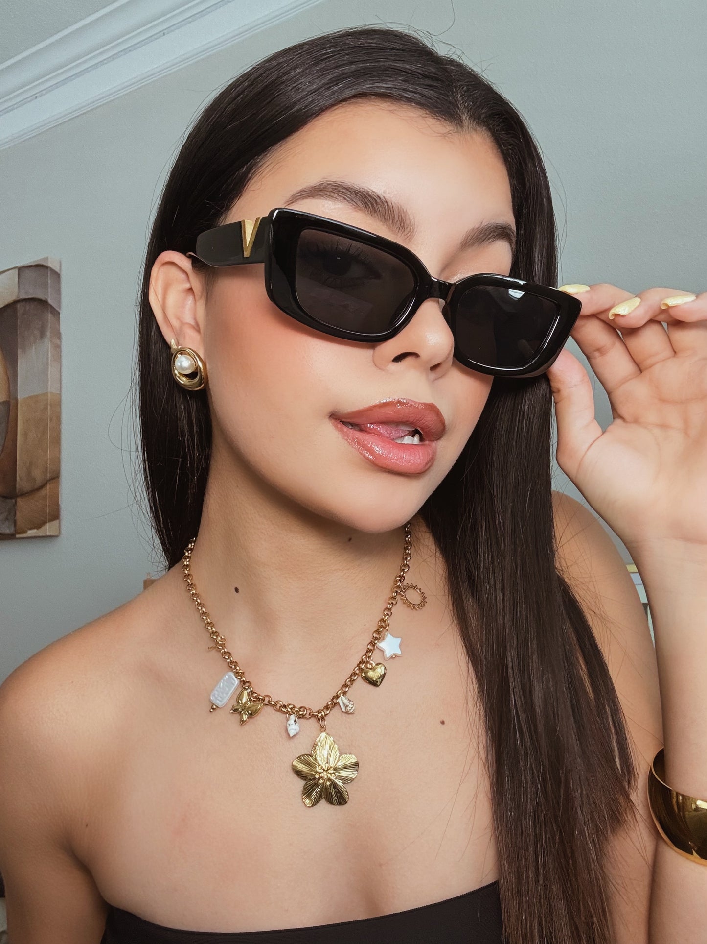 V Golden Sunglasses
