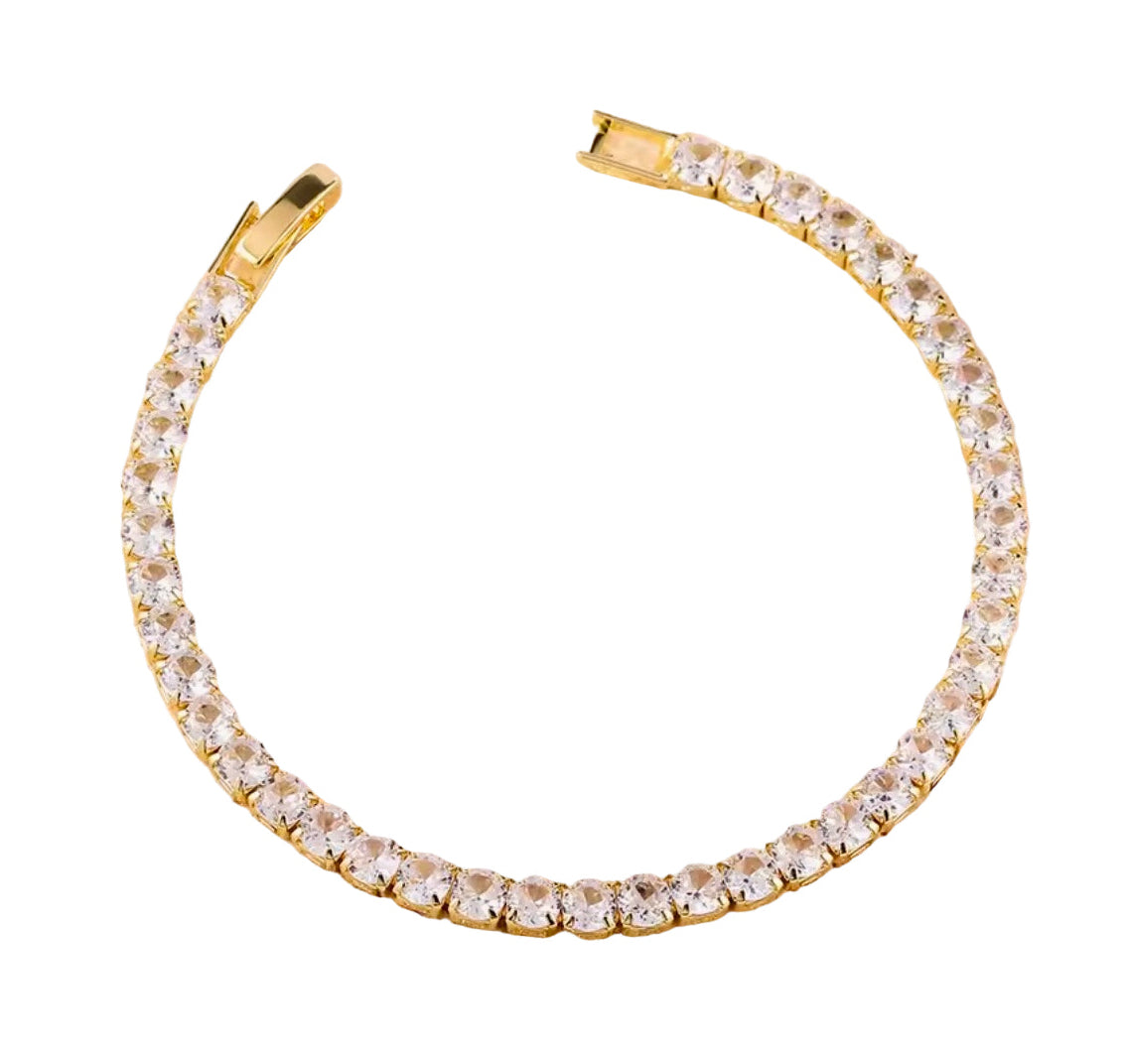 Golden Tennis Bracelet