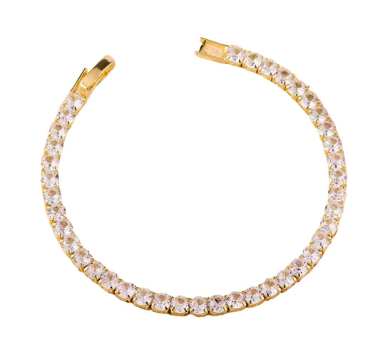 Golden Tennis Bracelet