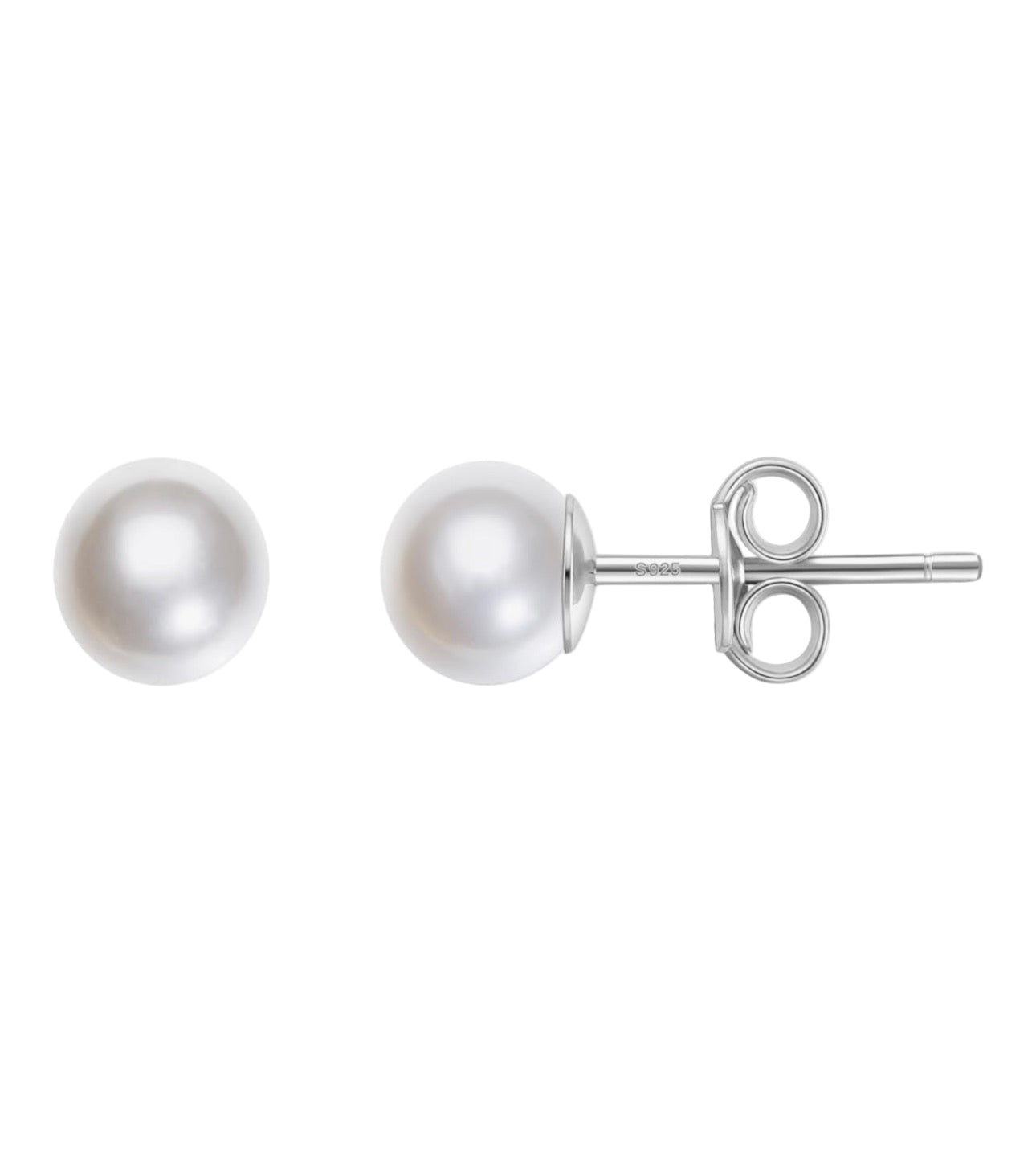 Classic Pearl Stud Earrings